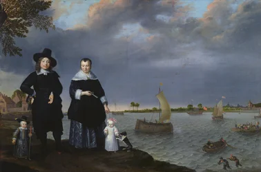 Un armateur et sa famille, 1650